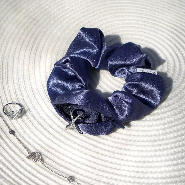 Scrunchie With Zipper Pocket Storage