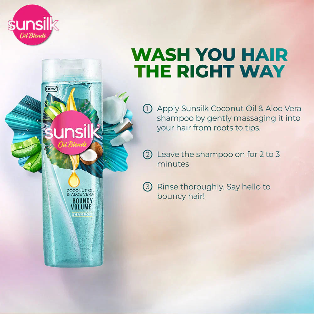 Sunsilk Shampoo COCONUT OIL & ALOE VERA 380ml