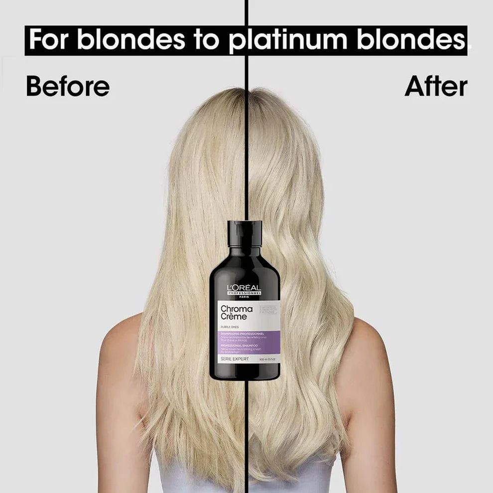 L'Oreal Professionnel Serie Expert Chroma Creme Professional Shampoo For Blonde Hair 300ml