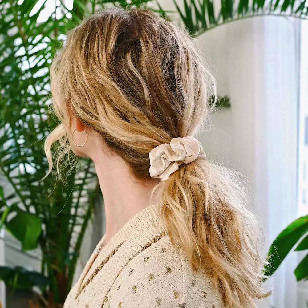 Scrunchie With Zipper Pocket Storage