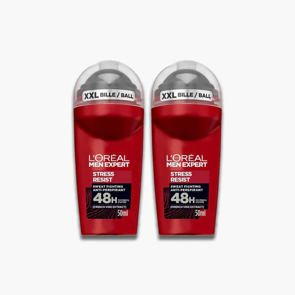 L'Oreal Paris Men Expert Stress Resist 48H Sweat Fighting Anti-Perspirant Roll-On 50ml