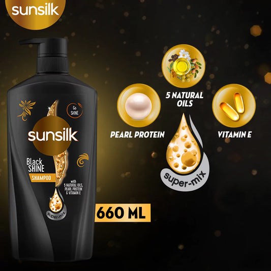 Sunsilk Stunning Black Shine Shampoo - 660ml