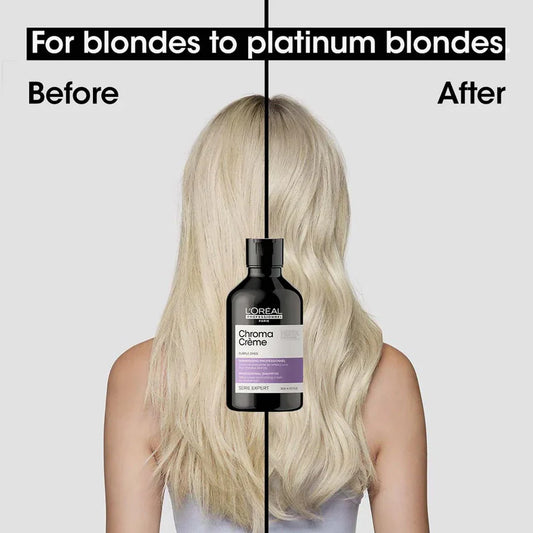 L'Oreal Professionnel Serie Expert Chroma Creme Professional Shampoo For Blonde Hair 300ml
